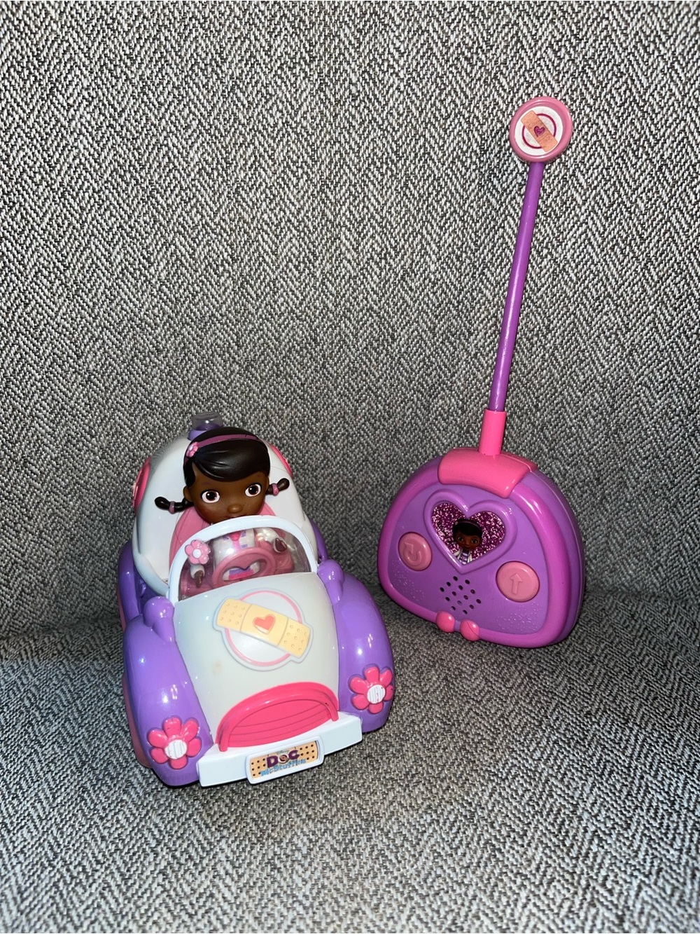 Doc McStuffins Remote Control Car RC Vehicle with Doc Figure & Controller RARE